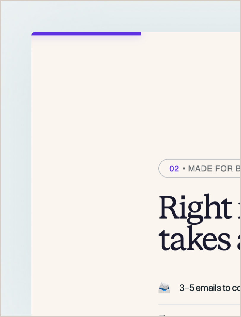 The scroll progress bar running along the top of the page.