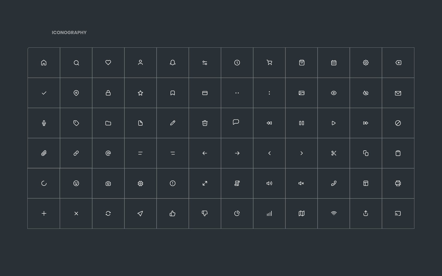 Creator Collective's custom icon set.